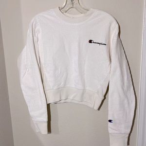 Corduroy Champion cropped crew neck
